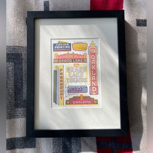 The weekend press- letterpress framed print.